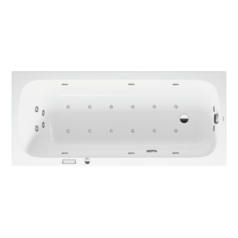 Duravit Baignoire balnéo Qatego 170x75 cm, Combi E, version EB, 1 RS, blanche