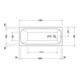 Duravit Baignoire balnéo Qatego 170x75 cm, Combi P, version EB, 1 RS, blanc