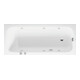 Duravit Baignoire balnéo Qatego 170x75 cm, Jet-Sys, version EB, 1 RS, blanche-1