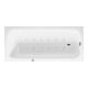 Duravit Baignoire balnéo Qatego 180x80 cm, Air-Sys, version EB, 1 RS, blanche-1