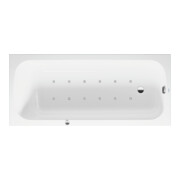 Duravit Baignoire balnéo Qatego 180x80 cm, Air-Sys, version EB, 1 RS, blanche