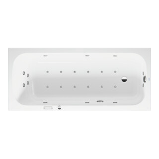 Duravit Baignoire balnéo Qatego 180x80 cm, Combi E, version EB, 1 RS, blanche