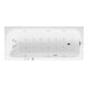 Duravit Baignoire balnéo Qatego 180x80 cm, Combi E, version EB, 1 RS, blanche-1