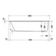 Duravit Baignoire balnéo Qatego 180x80 cm, Combi P, version EB, 1 RS, blanc