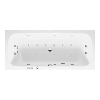 Duravit Baignoire balnéo Qatego 180x80 cm, EB-Vers, 2 RS, blanche, Combi-Sys E