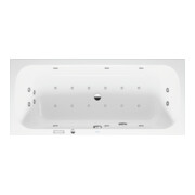 Duravit Baignoire balnéo Qatego 180x80 cm, EB-Vers, 2 RS, blanche, Combi-Sys E