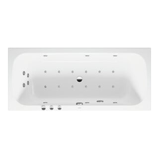 Duravit Baignoire balnéo Qatego 180x80 cm, EB-Vers, 2 RS, blanche, Combi-Sys P