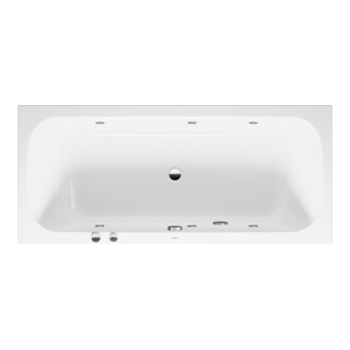 Duravit Baignoire balnéo Qatego 180x80 cm, version EB, 2 RS, blanc, Jet-Sys