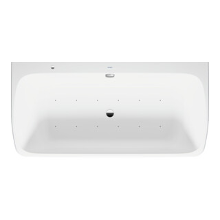 Duravit Baignoire balnéo Qatego 180x87 cm, avant, 2 jets, blanc, système Air