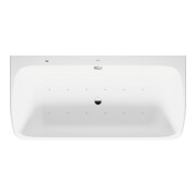 Duravit Baignoire balnéo Qatego 180x87 cm, avant, 2 jets, blanc, système Air