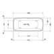 Duravit Baignoire balnéo Qatego 180x90 cm, libre, 2 RS, blanc, système Air-4
