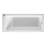 Duravit Baignoire balnéo Starck 160x70 cm, Air-Sys, version EB, 1 RS, blanc