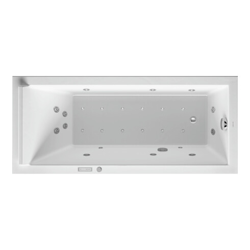 Duravit Baignoire balnéo Starck 160x70 cm, Combi E, version EB, 1 RS, blanc