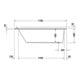 Duravit Baignoire balnéo Starck 170x70 cm, Combi E, version EB, 1 RS, blanche
