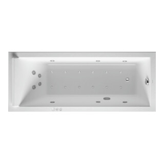 Duravit Baignoire balnéo Starck 170x70 cm, Combi P, version EB, 1 RS, blanc