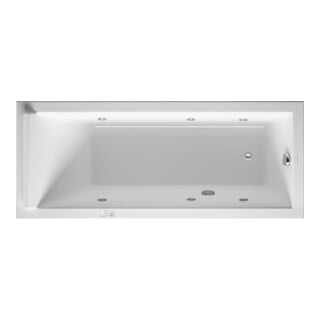 Duravit Baignoire balnéo Starck 170x70 cm, Jet-Sys, version EB, 1 RS, blanc
