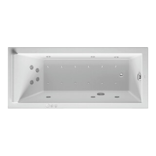 Duravit Baignoire balnéo Starck 170x75 cm, Combi P, version EB, 1 RS, blanche