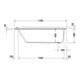 Duravit Baignoire balnéo Starck 170x75 cm, Combi P, version EB, 1 RS, blanche