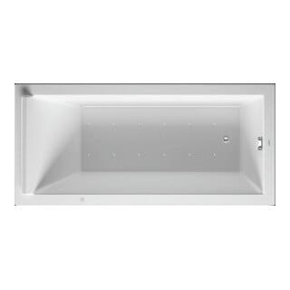 Duravit Baignoire balnéo Starck 170x80 cm, Air-Sys, version EB, 1 RS, blanc
