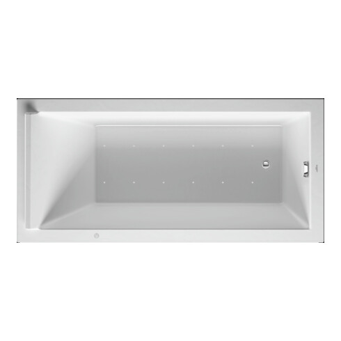 Duravit Baignoire balnéo Starck 170x80 cm, Air-Sys, version EB, 1 RS, blanc