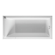 Duravit Baignoire balnéo Starck 170x80 cm, Air-Sys, version EB, 1 RS, blanc