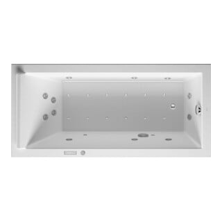 Duravit Baignoire balnéo Starck 170x80 cm, Combi E, version EB, 1 RS, blanc