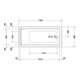 Duravit Baignoire balnéo Starck 170x80 cm, Combi E, version EB, 1 RS, blanc