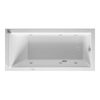 Duravit Baignoire balnéo Starck 170x80 cm, Jet-Sys, version EB, 1 RS, blanche