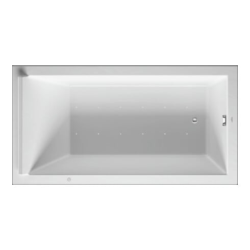 Duravit Baignoire balnéo Starck 170x90 cm, Air-Sys, version EB, 1 RS, blanc