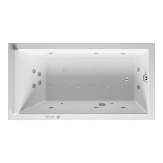 Duravit Baignoire balnéo Starck 170x90 cm, Combi E, version EB, 1 RS, blanc
