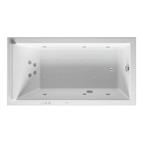 Duravit Baignoire balnéo Starck 170x90 cm, Combi P, version EB, 1 RS, blanc