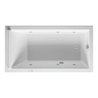 Duravit Baignoire balnéo Starck 170x90 cm, Jet-Sys, version EB, 1 RS, blanc
