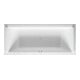 Duravit Baignoire balnéo Starck 180x80 cm, Air-Sys, version EB, 2 RS, blanche-1