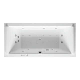 Duravit Baignoire balnéo Starck 180x80 cm, Combi E, version EB, 2 RS, blanc