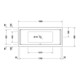 Duravit Baignoire balnéo Starck 180x80 cm, Combi E, version EB, 2 RS, blanc