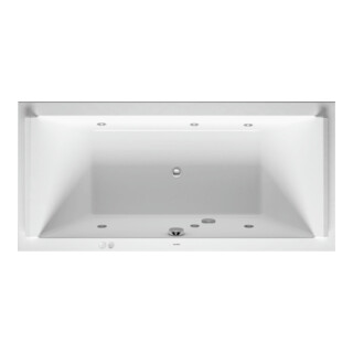 Duravit Baignoire balnéo Starck 180x80 cm, Jet-Sys, version EB, 2 RS, blanche