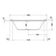 Duravit Baignoire balnéo Starck 180x80 cm, Jet-Sys, version EB, 2 RS, blanche