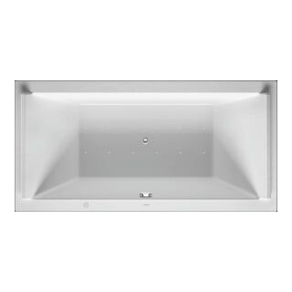 Duravit Baignoire balnéo Starck 180x90 cm, Air-Sys, version EB, 2 RS, blanche