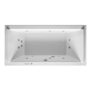 Duravit Baignoire balnéo Starck 180x90 cm, Combi E, version EB, 2 RS, blanche