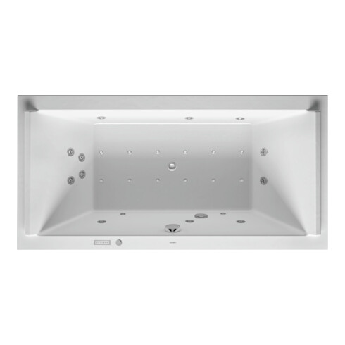 Duravit Baignoire balnéo Starck 180x90 cm, Combi E, version EB, 2 RS, blanche