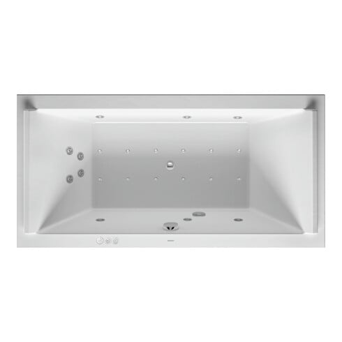 Duravit Baignoire balnéo Starck 180x90 cm, Combi P, version EB, 2 RS, blanc