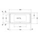 Duravit Baignoire balnéo Starck 180x90 cm, Combi P, version EB, 2 RS, blanc
