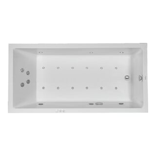 Duravit Baignoire balnéo Starck 180x90 cm, EB-Vers, 1 RS, blanche, Combi-Sys P
