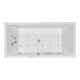 Duravit Baignoire balnéo Starck 180x90 cm, EB-Vers, 2 RS, blanc, Combi-Sys P-1