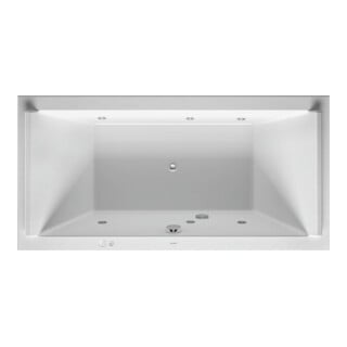 Duravit Baignoire balnéo Starck 180x90 cm, Jet-Sys, version EB, 2 RS, bl.