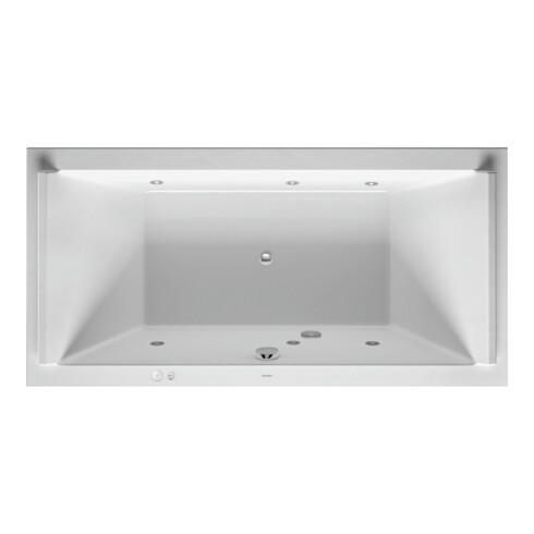 Duravit Baignoire balnéo Starck 180x90 cm, Jet-Sys, version EB, 2 RS, bl.