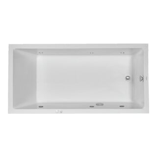 Duravit Baignoire balnéo Starck 180x90 cm, version EB, 1 RS, blanche, Jet-Sys