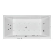 Duravit Baignoire balnéo Starck 180x90 cm, version EB, 2 jets, blanche, Combi-Sys E