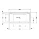 Duravit Baignoire balnéo Starck 180x90 cm, version EB, 2 jets, blanche, Combi-Sys E-2