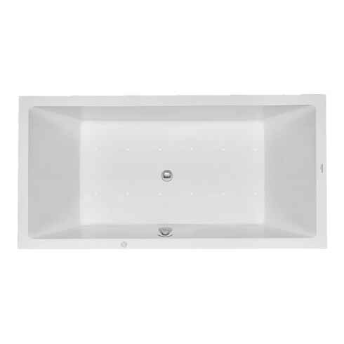 Duravit Baignoire balnéo Starck 180x90 cm, version EB, 2 RS, blanche, Air-Sys